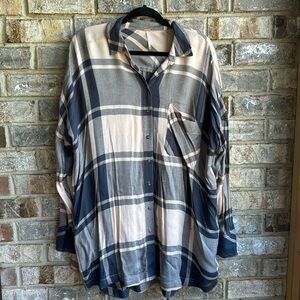 Free People beautiful soft plaid